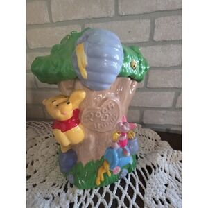 Vintage Antique Disney Winnie The Pooh Loves Hunny Honey Tree Cookie Jar